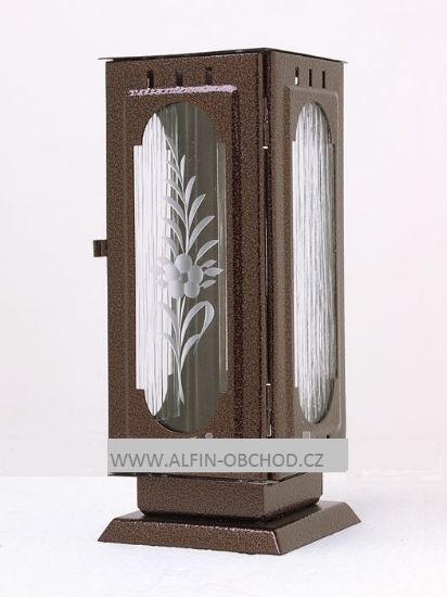 Obrázek Svítilna na postavení - gotika staroměď