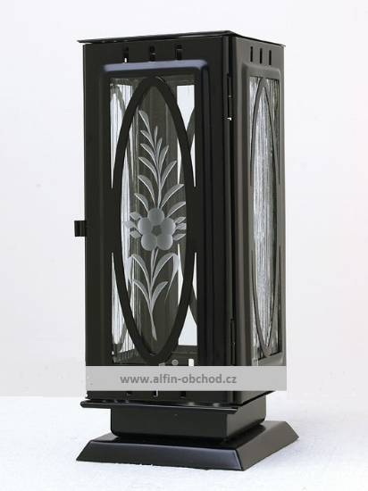 Obrázek Svítilna na postavení výstřih ovál  černá