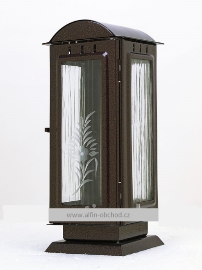 Obrázek Svítilna na postavení  - oblá střecha - staroměď