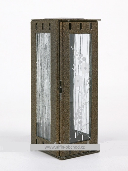 Obrázek Svítilna na pomník závěsná mini - starozlato