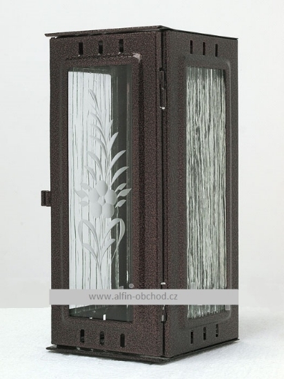 Obrázek Svítilna na pomník závěsná velká- staroměď