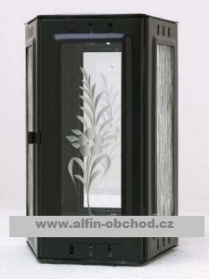 Obrázek Svítilna závěsná lichoběžníková černá