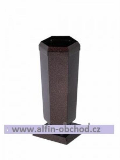 Obrázek Váza na postavení kónická malá staroměď