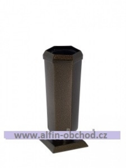 Obrázek Váza na postavení kónická malá starozlato