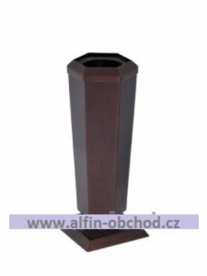 Obrázek Váza na postavení kónická velká staroměď