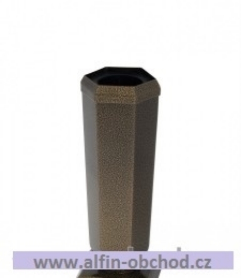 Obrázek Váza na postavení kónická velká starozlato