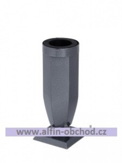 Obrázek Váza na postavení zaoblená s kroužkem starostříbro