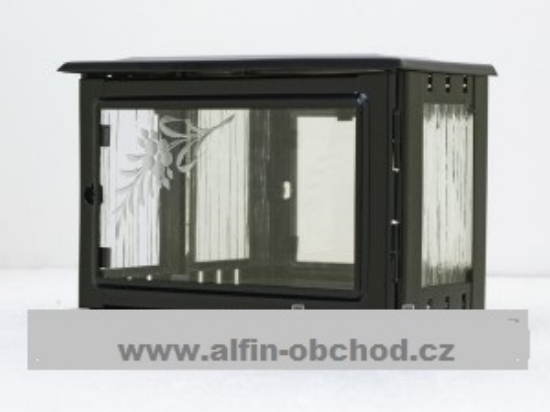 Obrázek Fotoskříňka na pomník velká černá