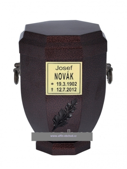 Obrázek Štítek na urnu zlatý