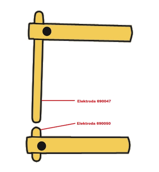 Obrázek Elektroda pro čelisti XA1 Telwin 690047