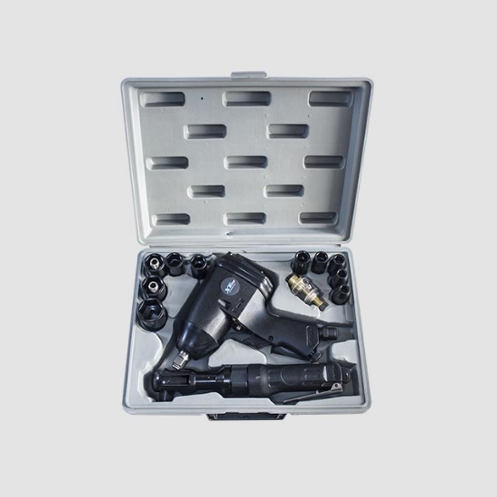 Obrázek Pneumatický utahovák 1/2" + ráčna 17 dílů