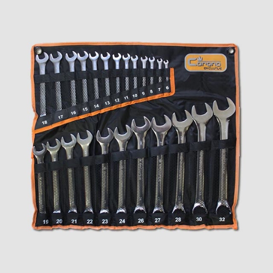 Obrázek Sada kombinovaných klíčů 6-32mm 24 dílů leštěné