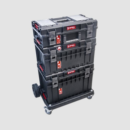 Obrázek Sada plastových boxů Qbrick ONE s podvozkem 746x500x1030mm