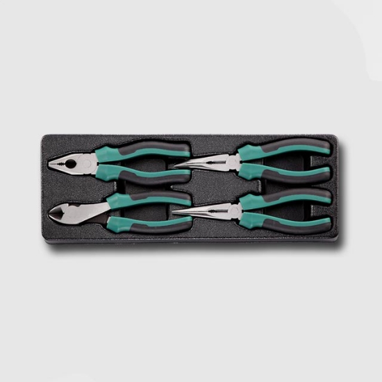 Obrázek Sada kleští 4 díly, plastové plato A