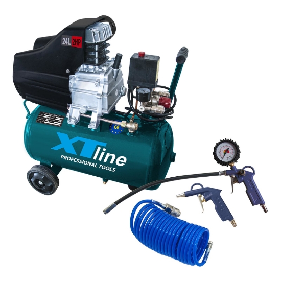 Obrázek Kompresor olejový 1500W, 24l + příslušenství