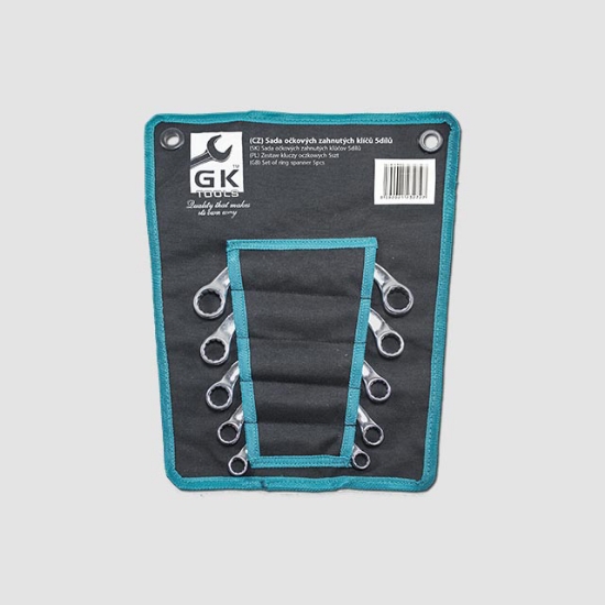 Obrázek Sada očkových zahnutých klíčů 5 dílů