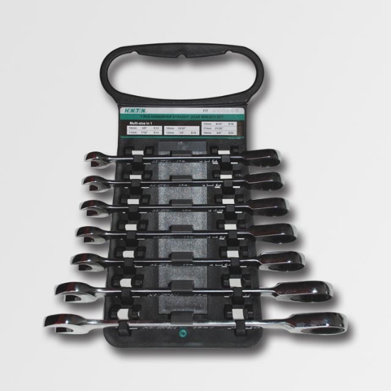 Obrázek Sada očkoplochých ráčnových klíčů 10-19mm 7 dílů