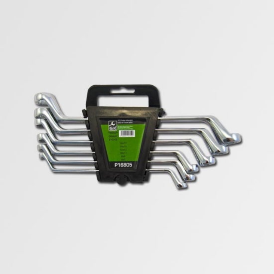 Obrázek Sada očkových klíčů vyhnutých 6-17mm chrom 6 dílů (P16805)